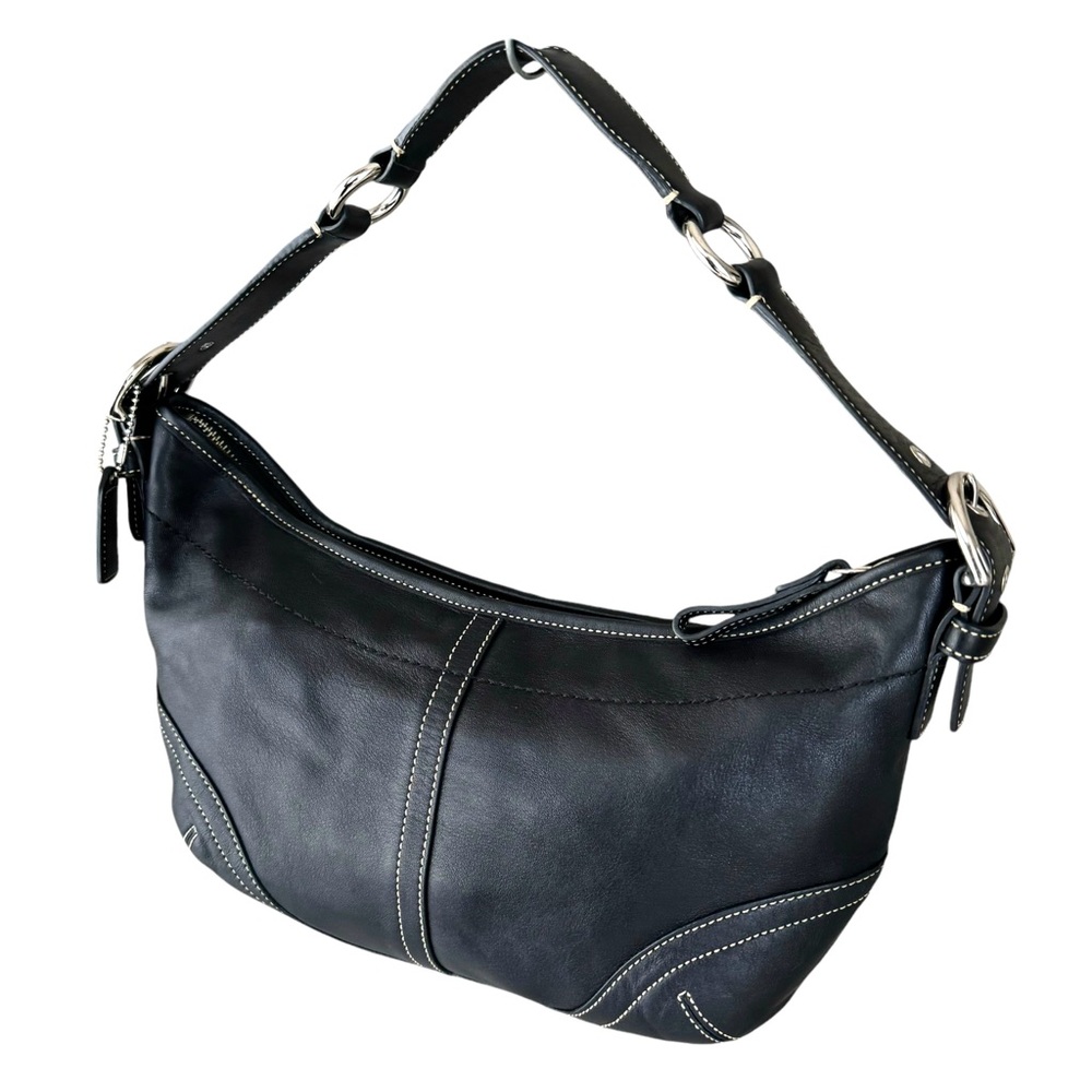 🆕 Coach Vintage Soho Leather Shoulder Bag Black - Picture 3 of 17